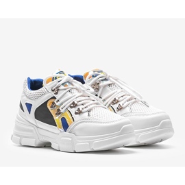 Karla white sports sneakers 1