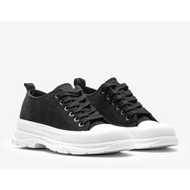 Black sneakers on a chunky Alyssa sole 1