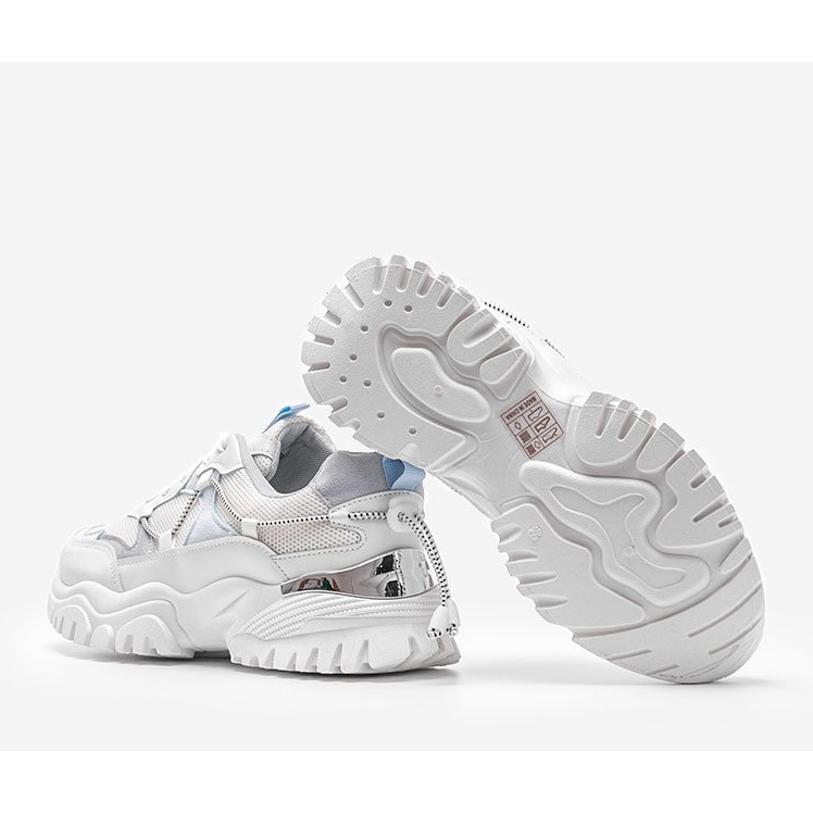 Cristal white sports sneakers 1