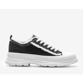 Black sneakers on a thick Makenna sole 1
