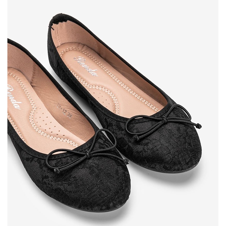 Black lace ballerinas from Alessandra 1 Black lace ballerinas from Alessandra 1