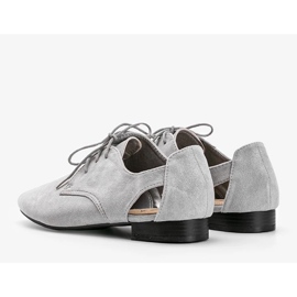 Gray shiny low cut Dorothy shoes grey 1