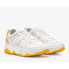 White and yellow sneakers from Julissa 1