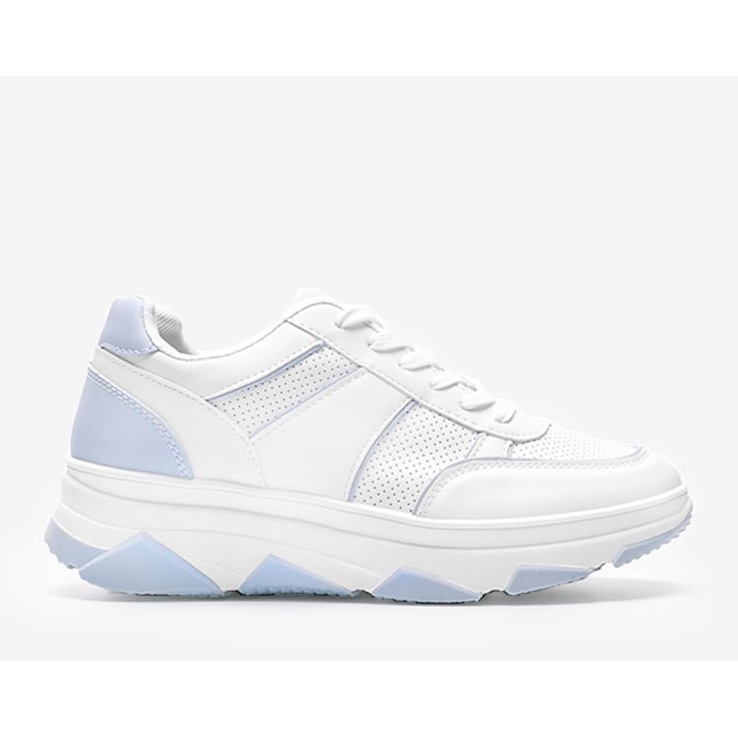 White and blue sneakers from Julissa 1