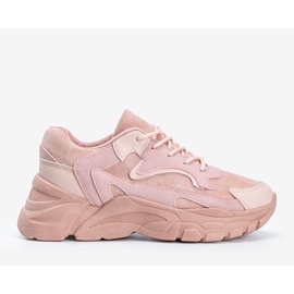 Abbie pink eco-suede sneakers 1 Abbie pink eco-suede sneakers 1