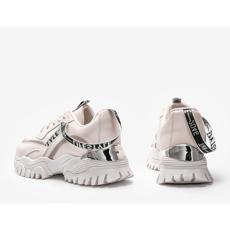 Beige sneakers with a thick Claudia sole 1 Beige sneakers with a thick Claudia sole 1