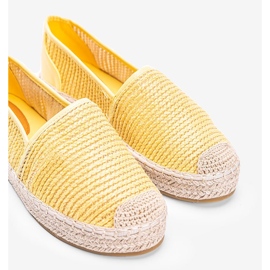 Carly yellow woven espadrilles 1