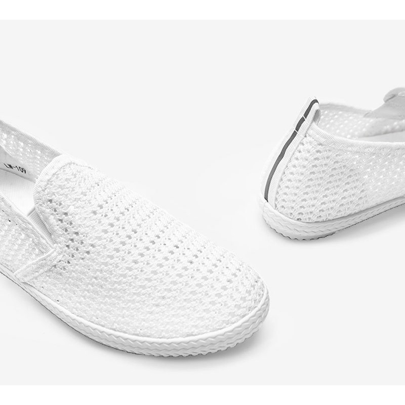 Mallory's white openwork sneakers 1