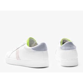 Pastel white Estefani sneakers 1