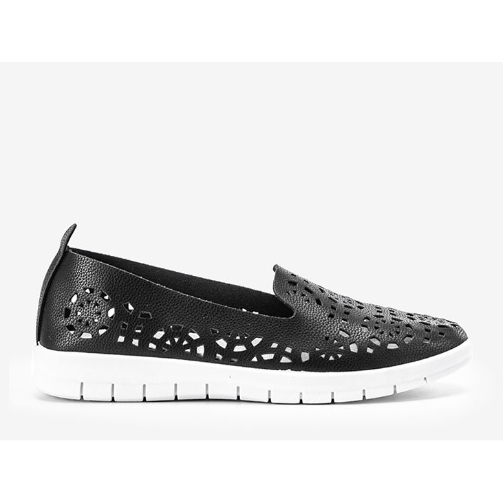 Black Amira openwork sneakers 1