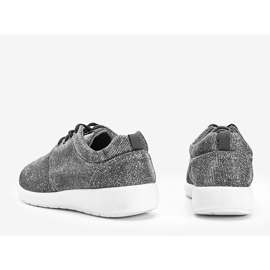 Gray brocade sports shoes from Gretchen grey 2