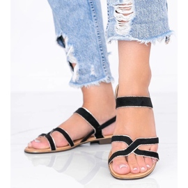 Black Rosina women's sandals 1