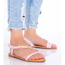 Pink Moon Women's Holographic Sandals 1