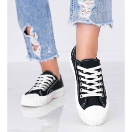 Women's black sneakers on a thick Nolita sole 2