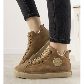 Big Star brown insulated women's Giulia sneakers 1