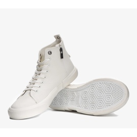 Big Star white metallic men's sneakers 1
