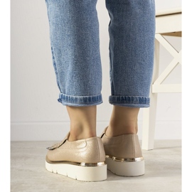 Slip-on silver shoes with GF-FD9 studs golden 2