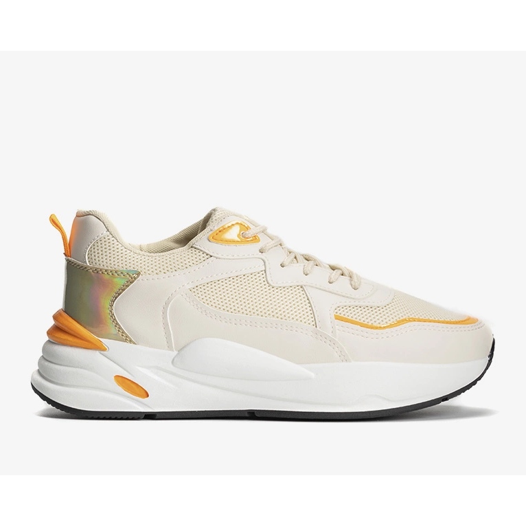 Adventa women's beige sneakers 1