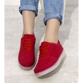 Thailand red sneakers with luminous sole 2