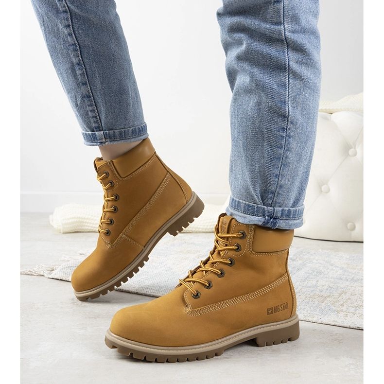 Big Star Amitee camel women's hiking boots brown 1