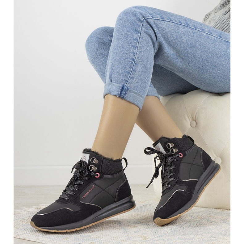 Black Cross Jeans Serna women's winter sneakers 1