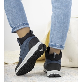 Big Star Ivanna navy blue trekking shoes black 1 Big Star Ivanna navy blue trekking shoes black 1