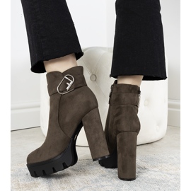 Green ankle boots on the Coralie post 2