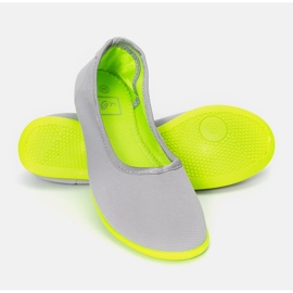 Geneseo gray and green children's ballerinas grey 1