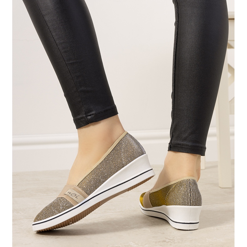 Golden Burris wedge sneakers 1