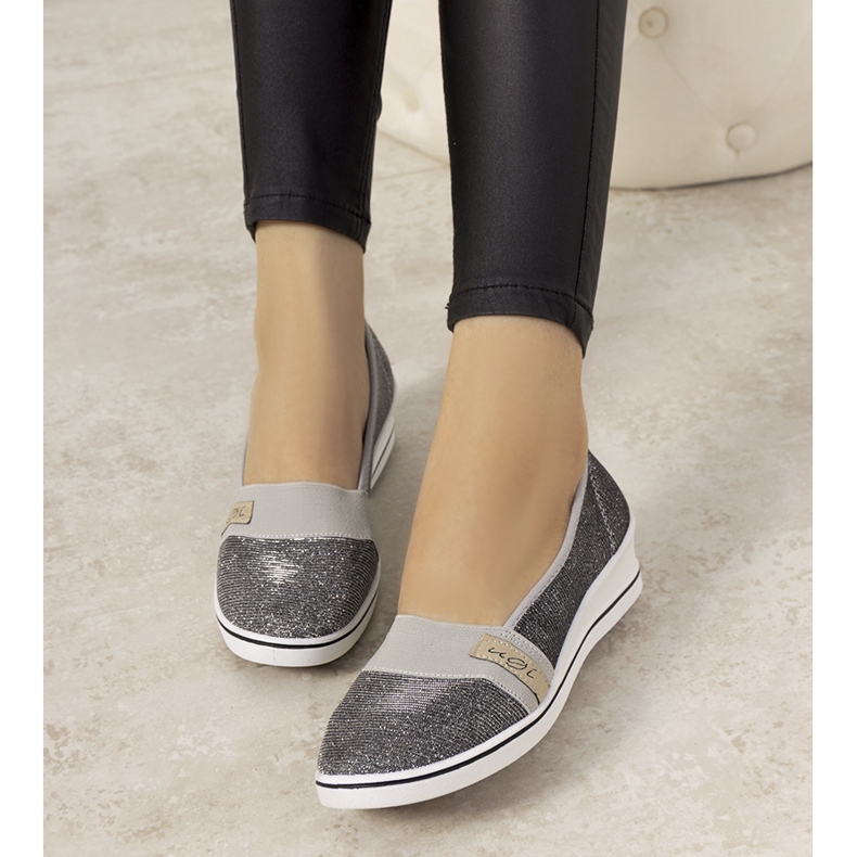 Gray wedge trainers from Burris grey 1