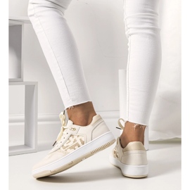 Richie women's beige sneakers 1