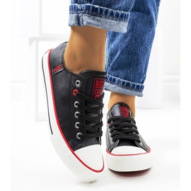 Black Big Star women's sneakers JJ274129 1 Black Big Star women's sneakers JJ274129 1