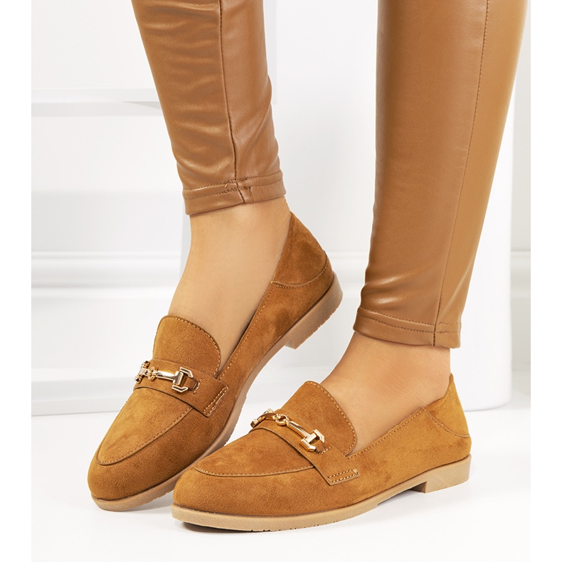 Aniria brown loafers with flat heels 2
