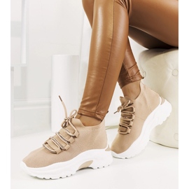 Beige women's Barraza sneakers 1