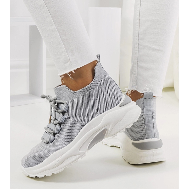 Gray women's Barraza sneakers grey 1