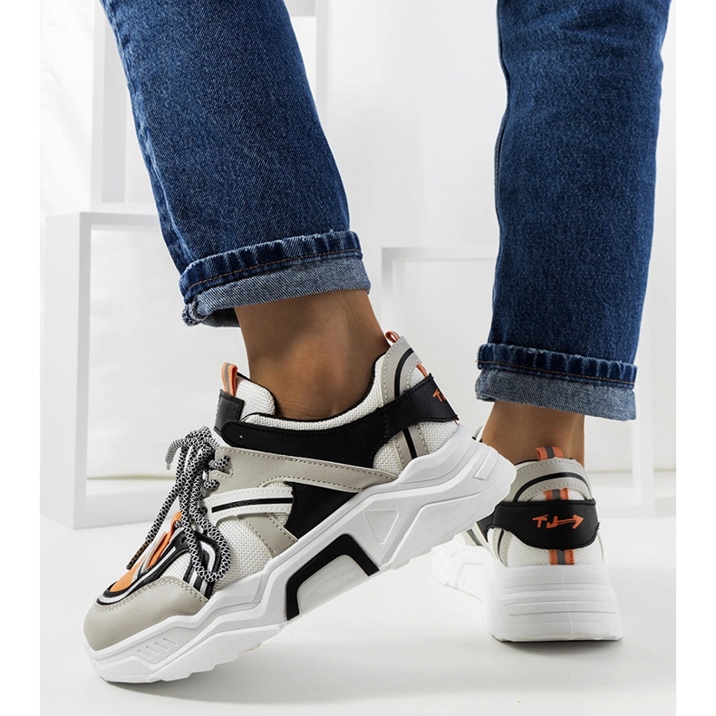 Delois women's gray sneakers black 1