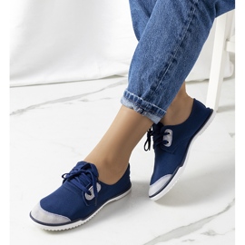 Mesinge women's navy blue sneakers 1