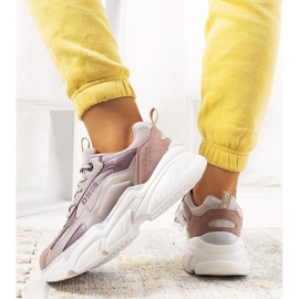 Purple sneakers Big Star HH274258 pink 1