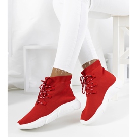 Maryann red trainers 1