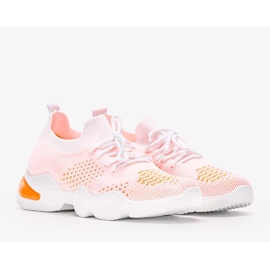 Daniela sports sneakers in white and orange 1
