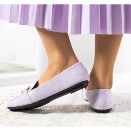 Purple square toe loafers from Hattie violet 1