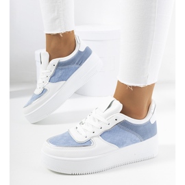 Statela women's blue sneakers white 1