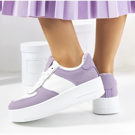 Violet women's Isotta sneakers white 1