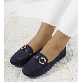Women's navy blue loafers from Leila 1 Women's navy blue loafers from Leila 1