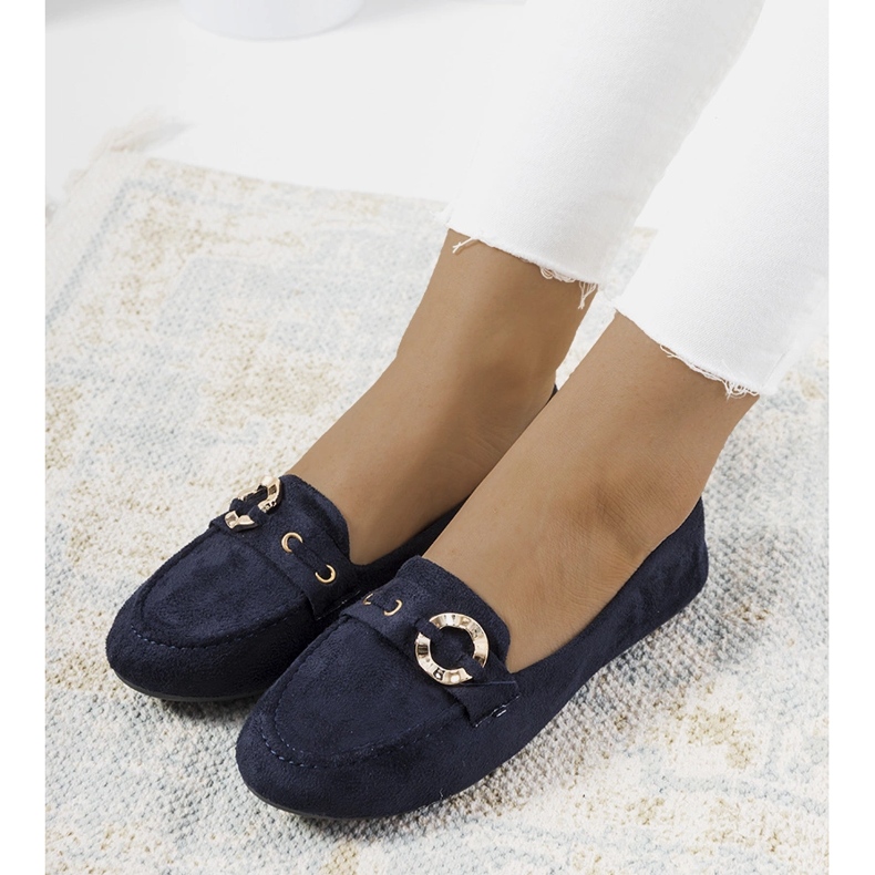 Women's navy blue loafers from Leila 1 Women's navy blue loafers from Leila 1