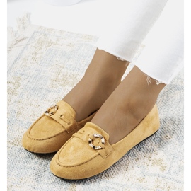 Beige women's Leila loafers 1