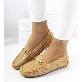 Beige Brown women's Townley loafers 1