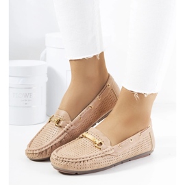 Townley pink women's loafers beige 1