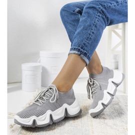Gray sports sneakers from Thornber grey 1
