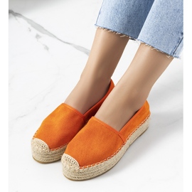 Orange Capelle openwork espadrilles 1